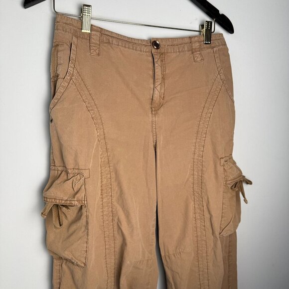 Anthropologie Cargo Pants Tactical Utility Tan Size 27 Gorpcore Granola Girl - Picture 4 of 11